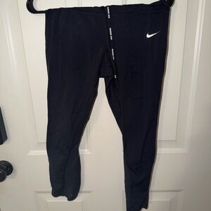 Nike Kids Dark Leggings with White Swoosh